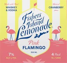 Fishers Island Lemonade Pink Flamingo Cocktail Cans (12 oz x 4 ct)