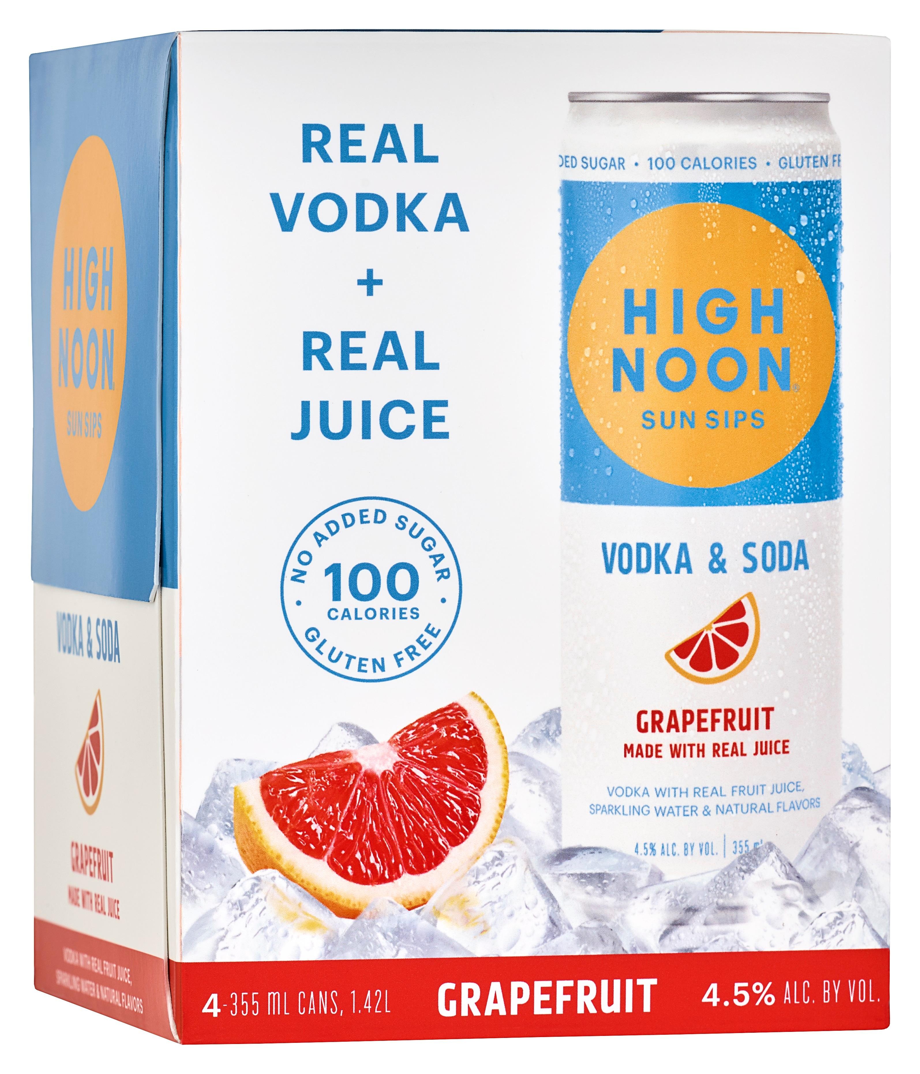High Noon Grapefruit Vodka & Soda 335ml