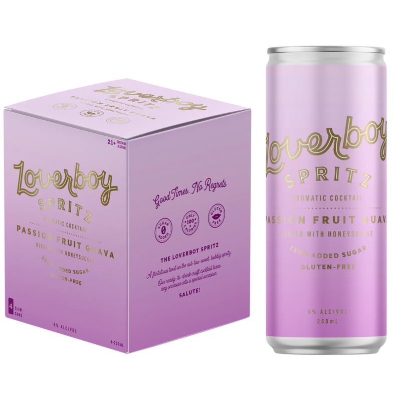 Loverboy Spritz Passionfruit Guava Ready-to-drink - 4x 250ml Cans