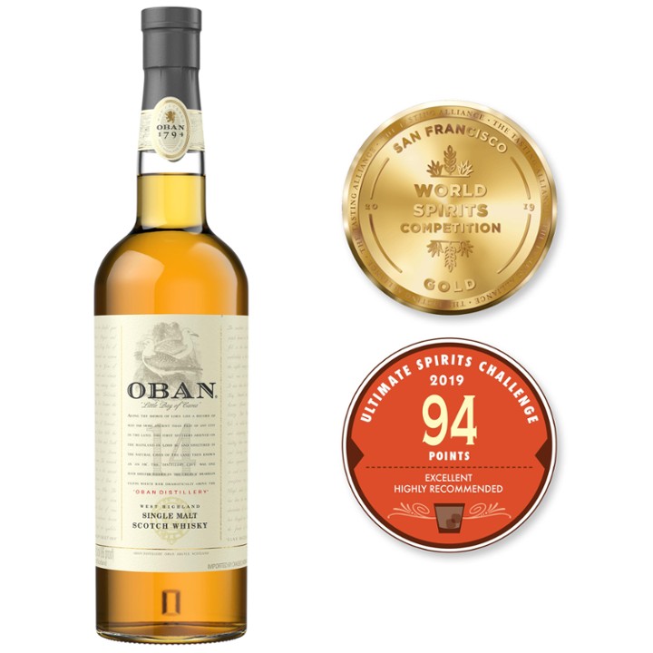 Oban 14 Year Single Malt Scotch Whisky - 750ml Bottle