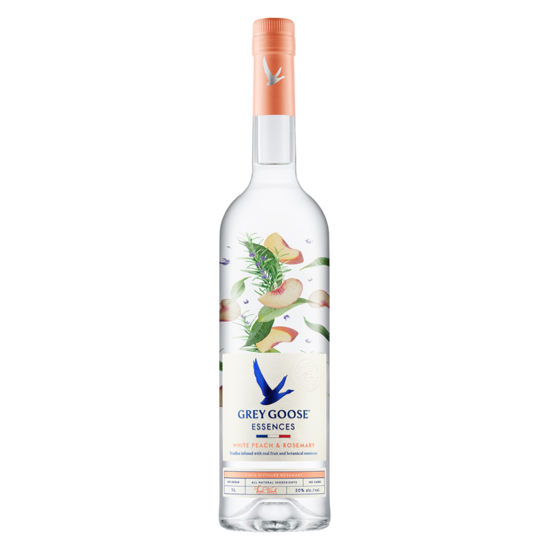 Grey Goose Essences White Peach & Rosemary Vodka 1L (60 Proof)