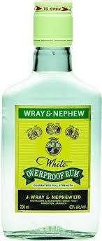 Wray & Nephew 63 Proof White Overproof Rum Bottle (200 ml)