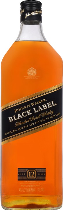 Johnnie Walker Black Label Blended Scotch Whiskey, 1.75L