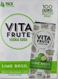 Vitafrute Lime Basil Vodka Soda Cans (355 ml x 4 ct)