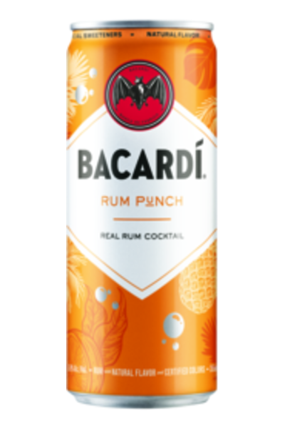 Bacardi Ready-to-Drink Rum Punch - 4x 355ml Cans