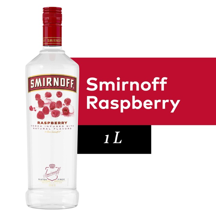 Smirnoff Vodka Raspberry 1.00L