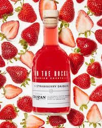 On The Rocks Cruzan Strawberry Daiquiri Ready to Drink Cocktail Bottle (375 ml)