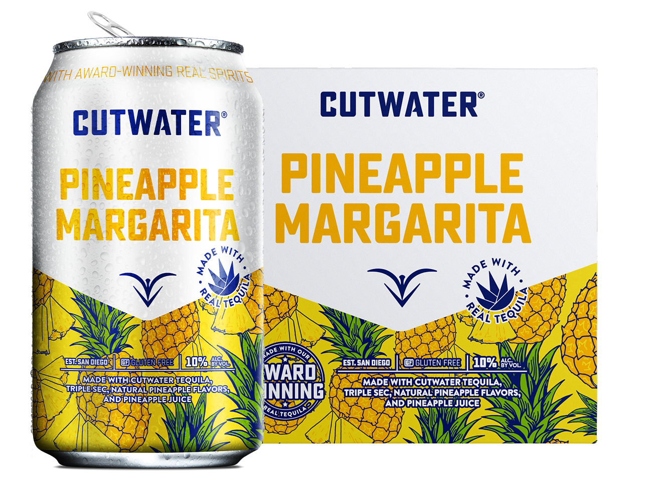 Cutwater Cutwater Pineapple Margarita Ready-to-drink - 4 Pack 12oz Cans