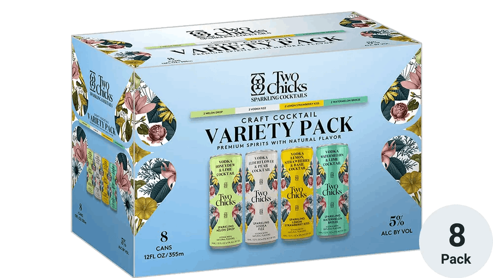 Two Chicks cocktails variety pack of 8 pk 355ml