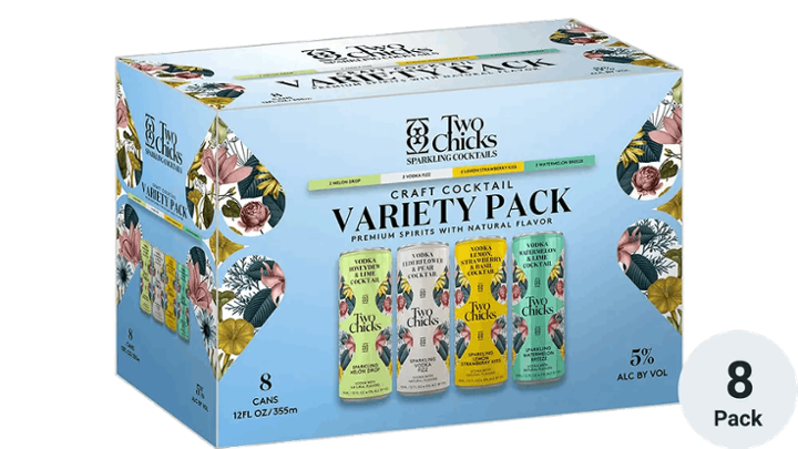 Two Chicks cocktails variety pack of 8 pk 355ml