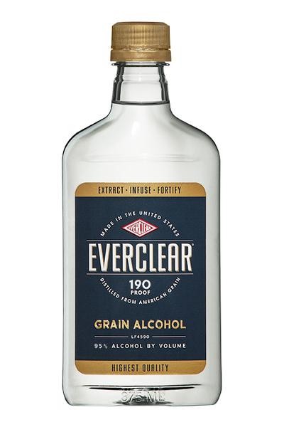 Everclear 190 Proof Grain Alcohol - 375ml Bottle