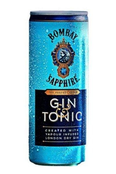 Bombay Sapphire Gin & Light Tonic 4pk 250ml Cans 5.9% ABV