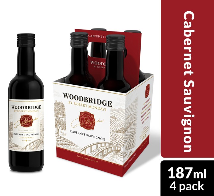 Woodbridge by Robert Mondavi Cabernet Sauvignon Red Wine - 187.0 ML X 4 Pack