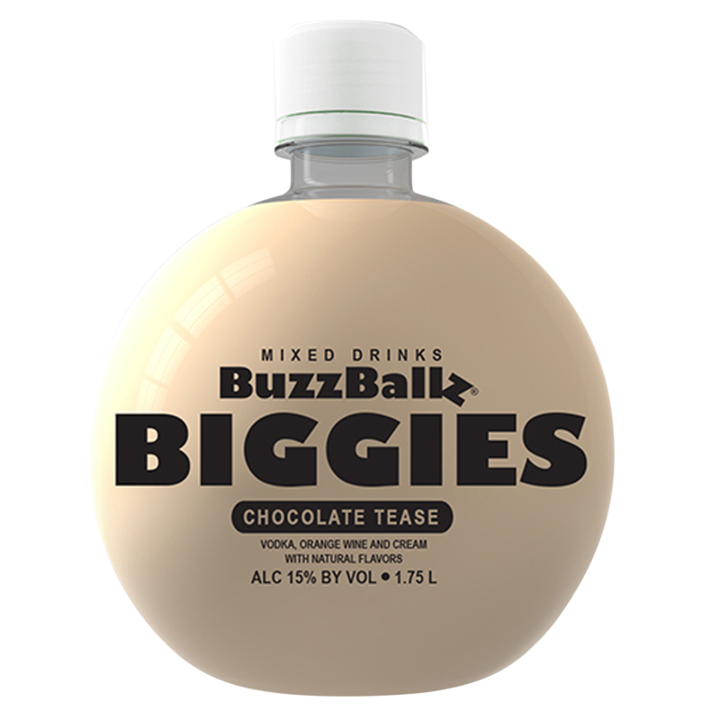 BuzzBallz Biggies Chocolate Tease Sweet - Liqueur - 1.75l Bottle