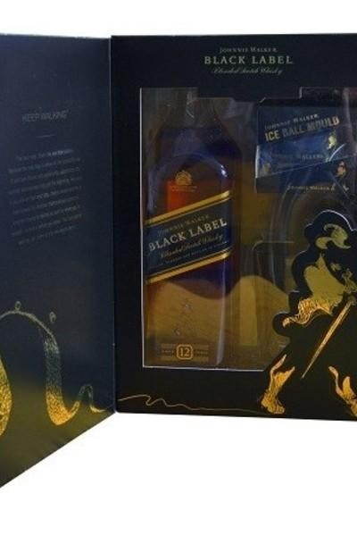 Johnnie Walker Black Label Blended Scotch Whisky, 750 ML Bottle with Two Premium Branded Tumbler Glasses Whisky Whiskey - 750ml Bottle