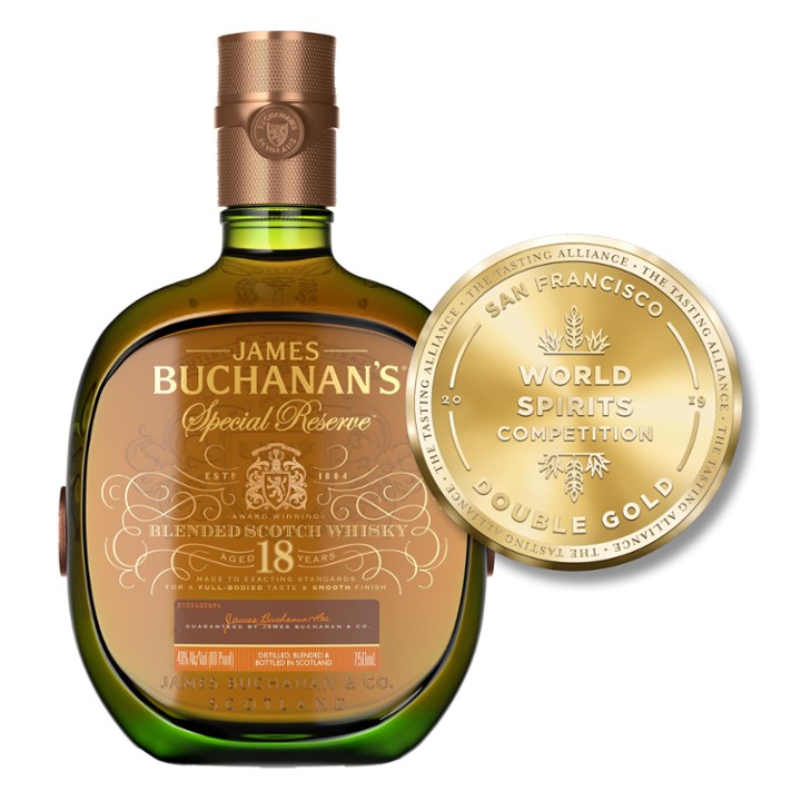 Buchanan's Special Reserve Aged 18 Years Blended Scotch Whisky - 750ml Bottle