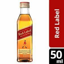Johnnie Walker Red Label 80 Proof Blended Scotch Whisky Bottle (50 ml)
