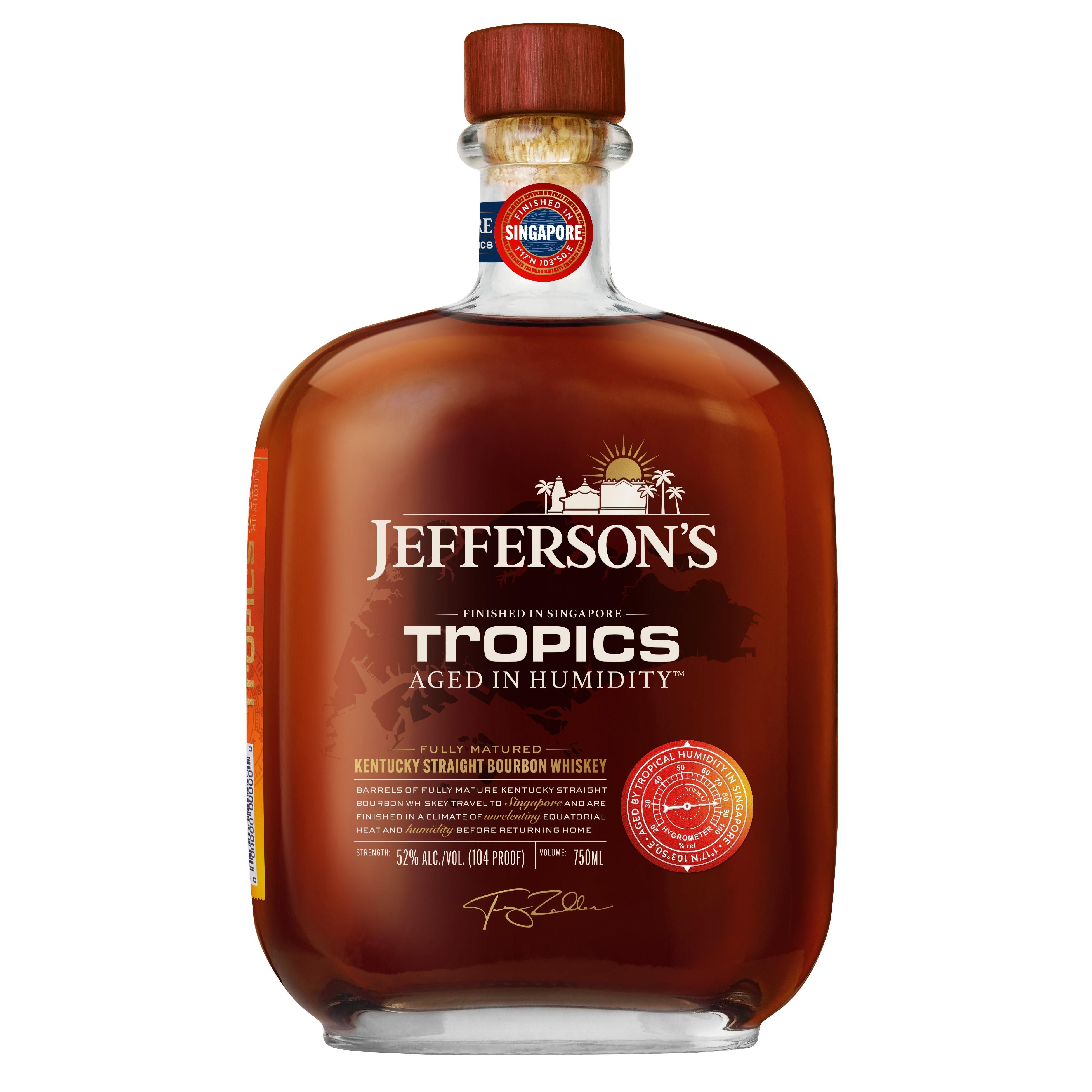 Jefferson's Tropics Singapore Straight Kentucky Bourbon Whiskey - 750ml Bottle