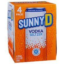 SunnyD Vodka Seltzer 12oz can 4pk