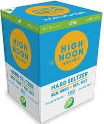 High Noon Lime Hard Seltzer Vodka Cans (375 ml x 24 ct) full case