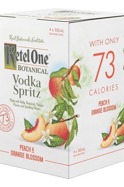 Ketel One Botanical Vodka Spritz, Peach & Orange Blossom - 355.0 Ml X 4 Pack