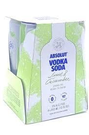 Absolut Ready to Drink Vodka Soda Lime & Cucumber Can (355 ml)