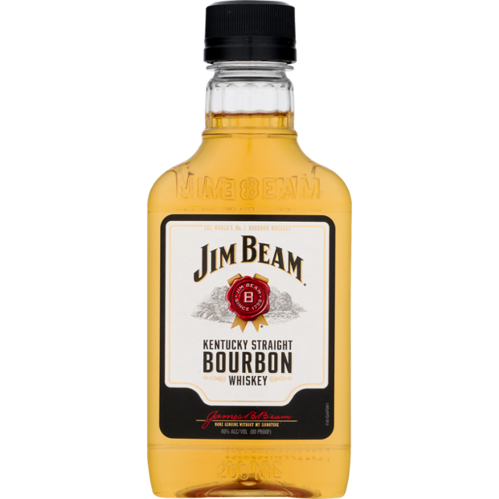 Jim Beam Bourbon Whiskey 200ml (80 Proof)