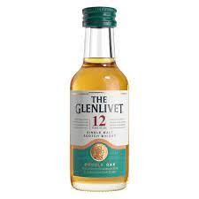 The Glenlivet 80 Proof Aged 12 Years Single Malt Scotch Whisky Bottle (50 ml)
