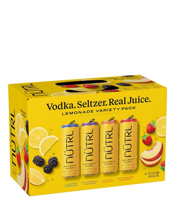 Nurtl Vodka Soda Lemonade Variety Rtd 12oz