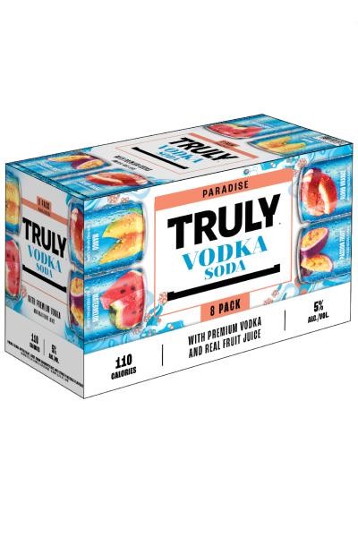 Truly TRULY Vodka Soda Paradise Variety Pack Hard - Beer - 8x 12oz Cans