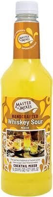 Master of Mixes Handcrafted Whiskey Sour Cocktail Mix Plastic Bottle 1liter
