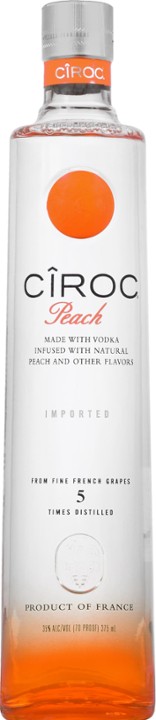 CIROC CROC Peach Flavored Vodka - 375ml Bottle