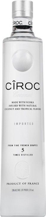 CIROC Coconut, 375 ML, 70 Proof (Made with Vodka Infused with Natural Flavors)
