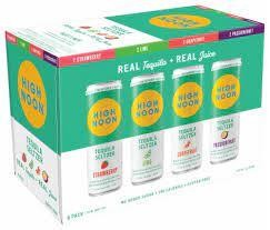 High Noon Gluten Free No Added Sugar Variety Pack Tequila Seltzer Cans (12 oz x 8 ct)