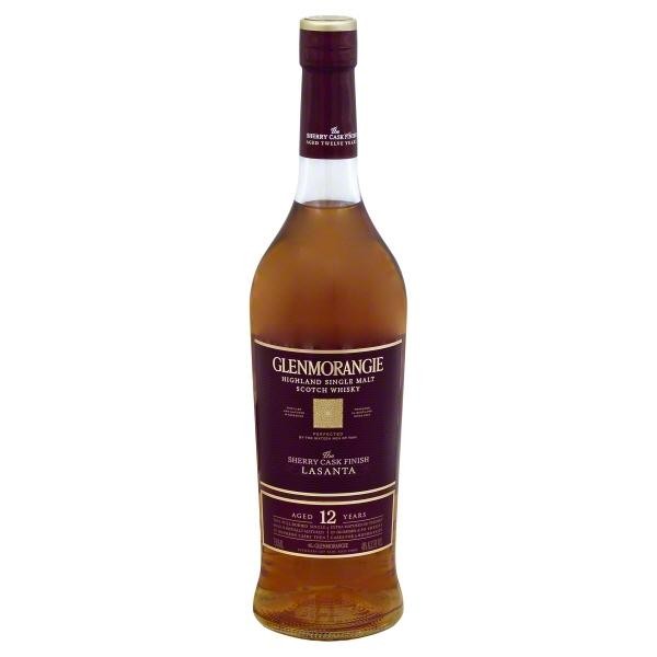 Glenmorangie 12 Year Old Sherry Cask Finish - Lasanta Single Malt Whisky - 750ml Bottle