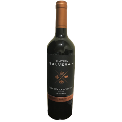 Chateau Souverain Bourbon Barrel Cabernet Sauvignon - Red Wine from California - 750ml Bottle