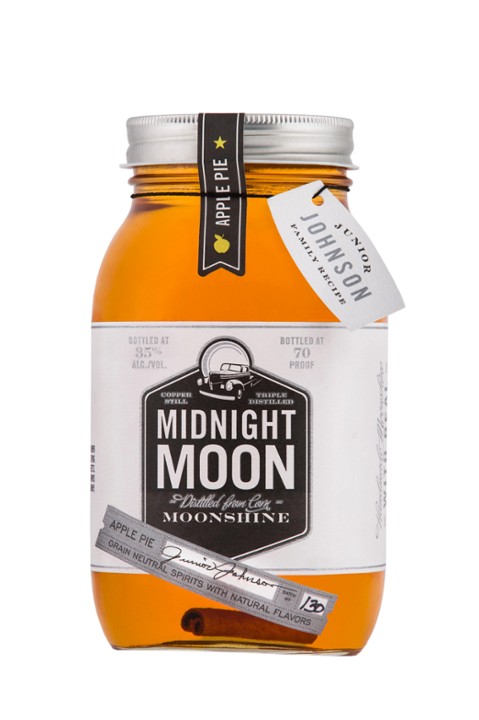 Midnight Moon Apple Pie Moonshine White Whiskey - 750ml Bottle