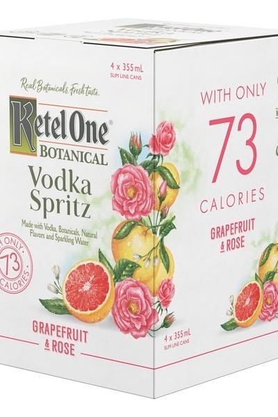 Vodka Spritz Grapefruit & Rose | Vodka Soda & Seltzer by Ketel One Botanical | 12oz | Netherlands