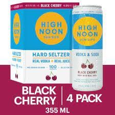 High Noon black Cherry Sun Sips Vodka Seltzer Cans (355 ml x 4 ct)