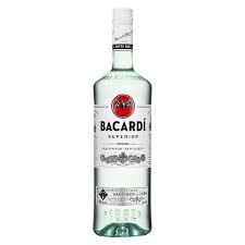 Bacardi 80 Proof Superior White Rum Bottle (1 L)