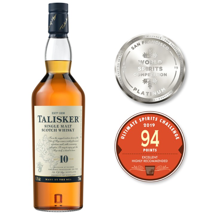 Talisker 10 Year Single Malt Whiskey - 750ml Bottle