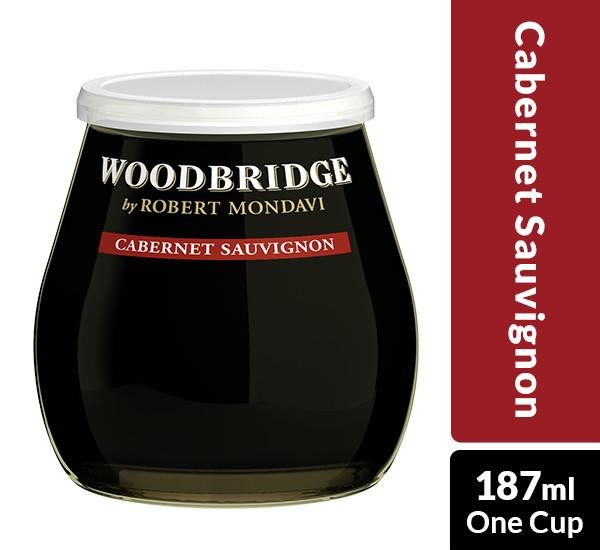 Woodbridge by Robert Mondavi Cabernet Sauvignon, Red Wine, 187 ML Go Glass