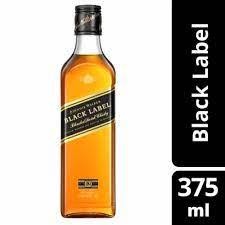 Johnnie Walker Black Label 80 Proof 12 Year Old Blended Scotch Whisky Bottle (375 ml)