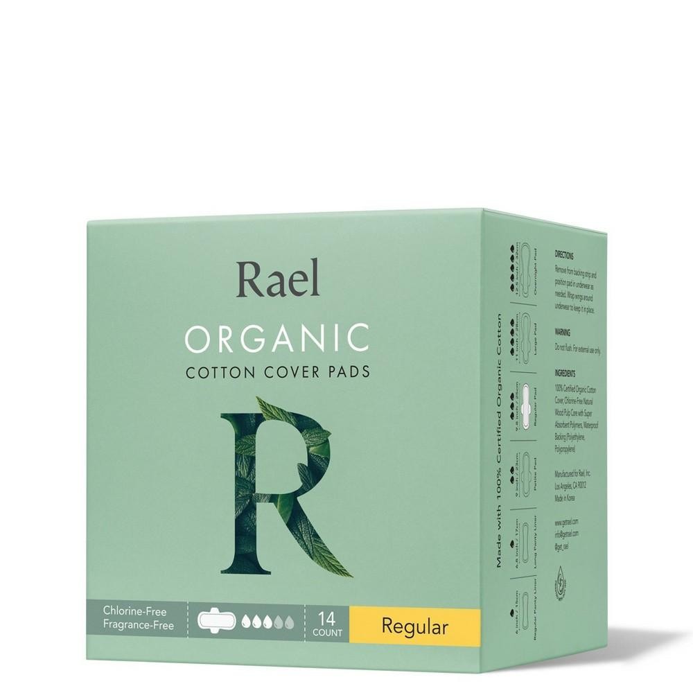 Grass Roots Juicery 336 Graham Ave - Rael Organic Cotton Cover Menstrual  Regular Pads - Unscented Chlorine Free Natural Sanitary Napkins with Wings  14 Count