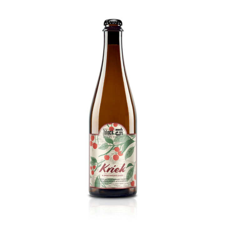 Kriek // Oud Bruin Ale Spontaneously Fermented in Bourbon Barrels with Cherries // 750mL Bottle
