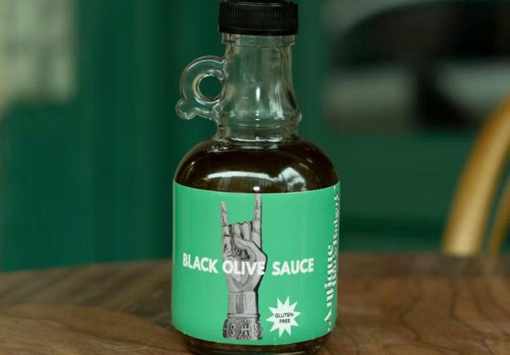 Black Olive Sauce Bottle