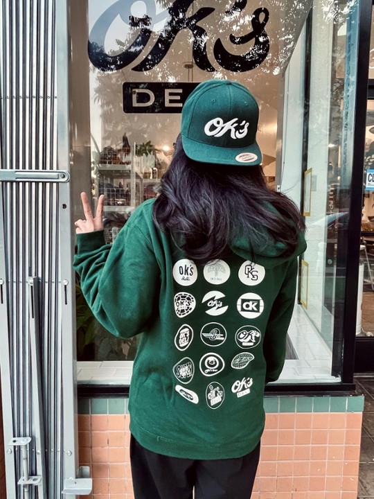 Ok's Deli Spruce Green Logo Hoodie (XL)