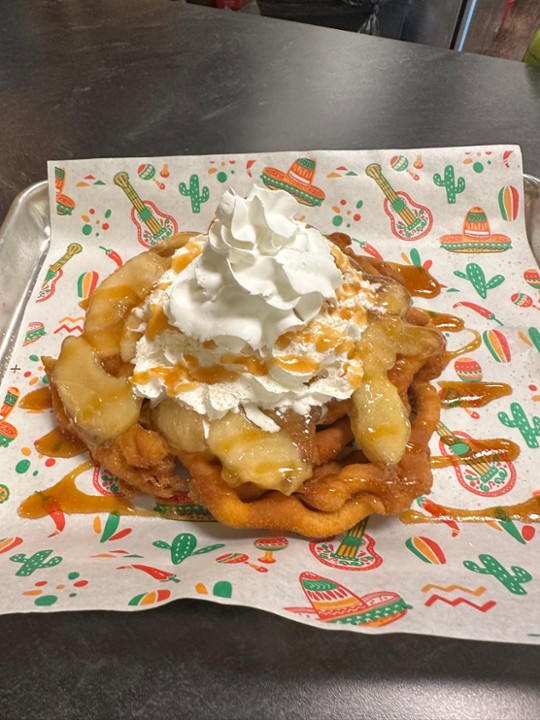 Caramel Apple Funnel Cake