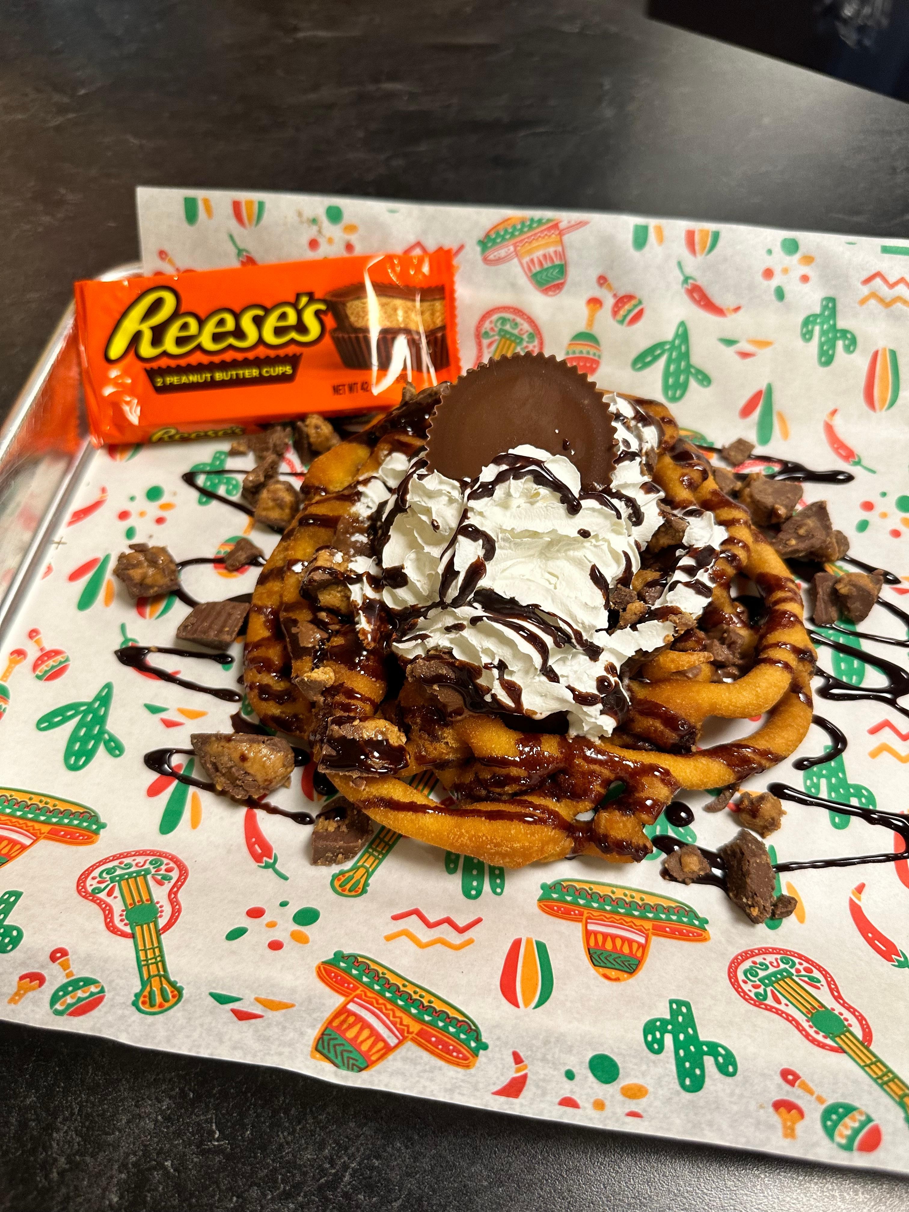 Reese’s Funnel Cake