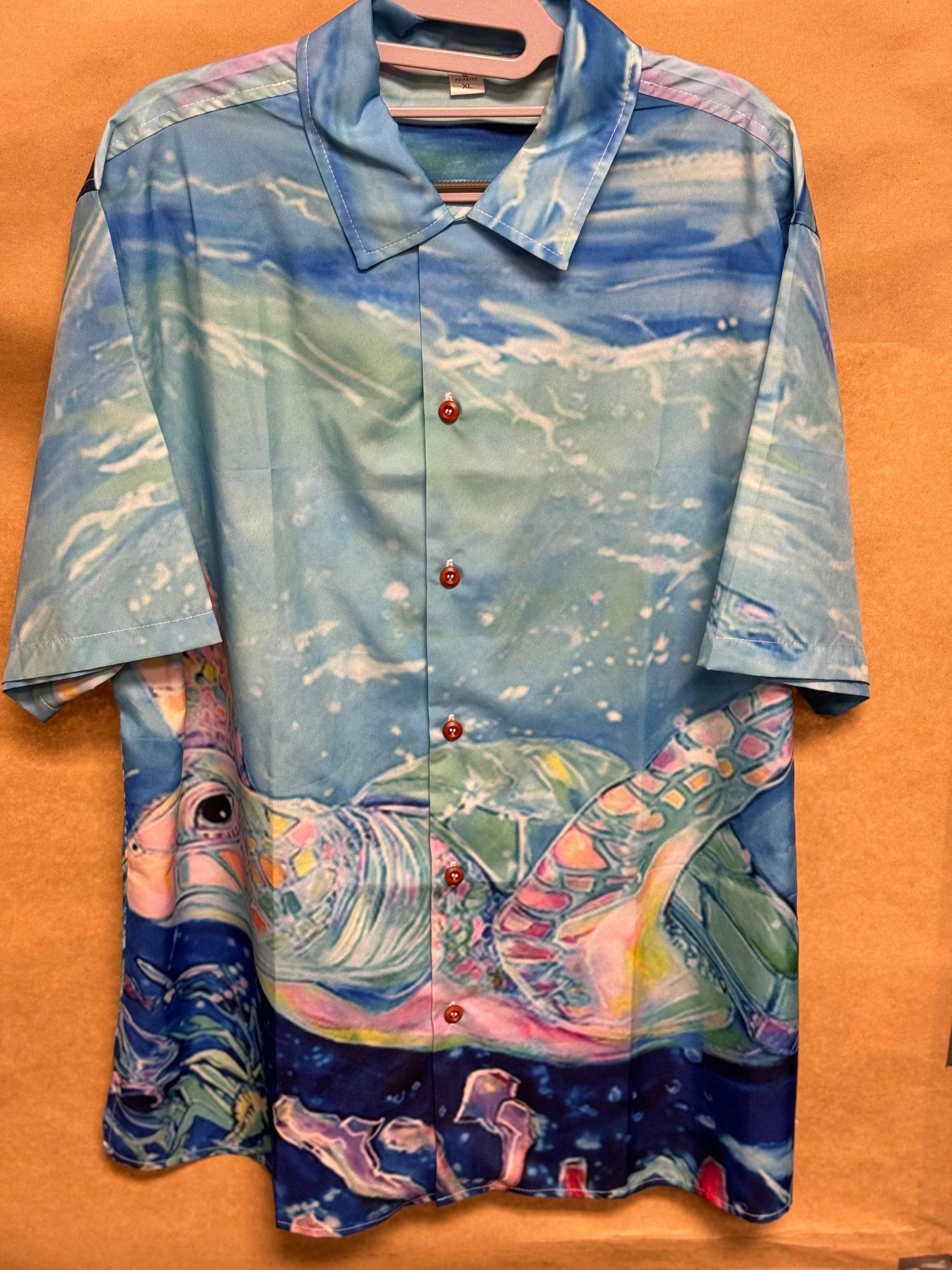 Honu Aloha Button-Up Shirt